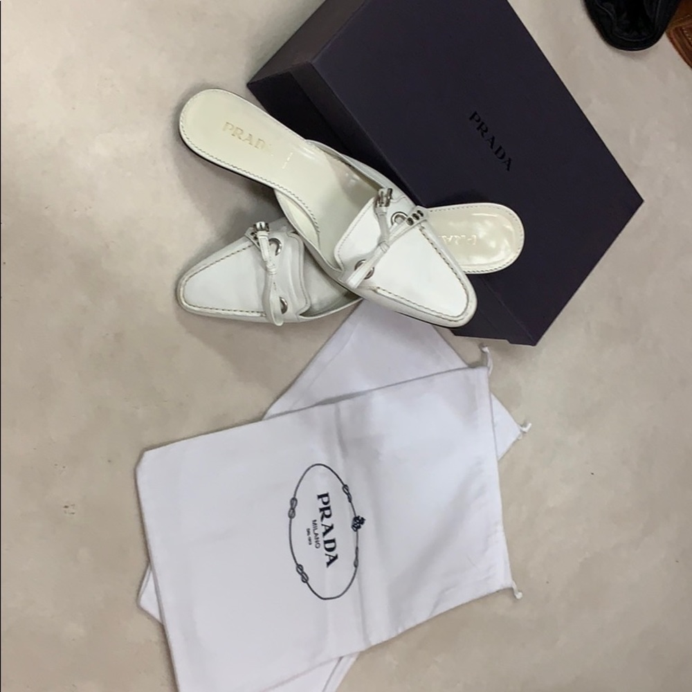 Women’s Prada Gently Used Leather Mules